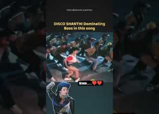 Disco Shanthi Dominating Chiru In This Song Megastar