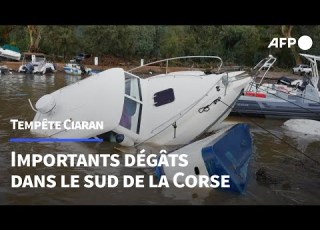  Tempête Ciaran Dégâts Importants Dans Le Sud De La Corse AFP Images