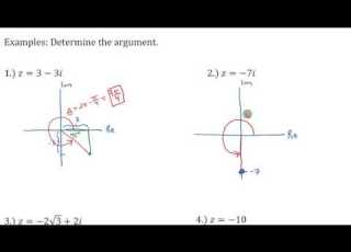  The Argument Of A Complex Number