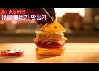  Full ASMR 유리 햄버거 나왔습니다 ASMR Glass Burger Is Ready