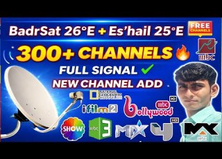 Es Hail 25 E Bardsat 26 E Satellite New Update 2026 300 Channel Scan On MBC Bollywood Package