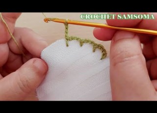 ستبهركم النتيجة دمج الكروشيه مع قطعة قماش لعمل مشروع مربح فقط ببواقي الخيوط Super Easy Crochet
