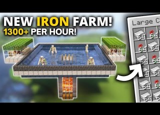  Minecraft NEW IRON Farm In 1 21 Bedrock PE 1300 P H