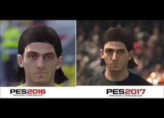 PES 2017 Vs PES 2016 ATLETICO DE MADRID FACES COMPARISON