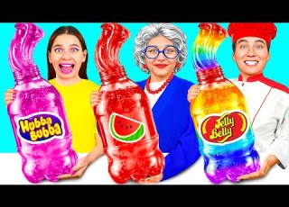 أنا مقابل جدتي في تحدي تحضير الطعام حلو المذاق مطبخ المأجورون Crazy DO