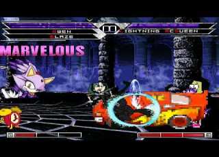 KOF MUGEN Tag Gwen Blaze The Cat Sanjay W Craig Garfield Vs Lightning Mcqueen