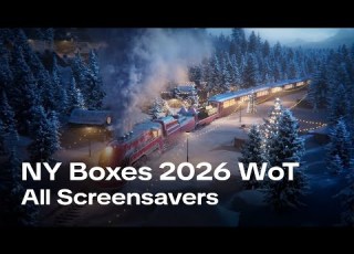 Заставки НГ коробок 2026 WOT Чаффи 3D стили танки Новогоднее наступление