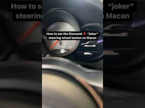 How To Set The Diamond Joker Button Function On Newer Porsche Macan