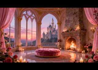 Royal Fairytale Fireplace Ambience Romantic Valentine S Saloon 4 Hours Soft Piano Fire