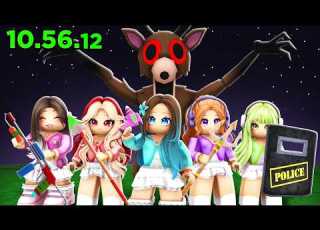 SPEEDRUNNING With A GIRLS ONLY TEAM In 99 Nights In The Forest