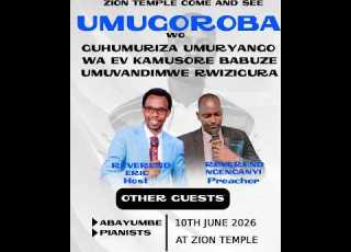 LIVE AMATERANIRO YO GUHUMURIZA FAMILLE YA EV KAMUSORE YABUZE UMUVANDIMWE ZION TEMPLE COME