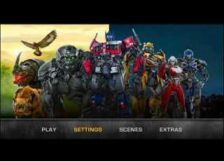  Transformers Rise Of The Beasts 2023 Blu Ray Menu Walkthrough