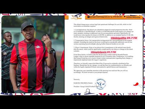 MPAGA MU RWANDA MURI 2026 HAGATI YA RPL GASOGI RAYON FERWAFA HABAYE IKI NKANA NI NDE