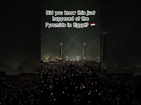 Did You Know This Just Happened At The Pyramids In Egypt Lights Music History Just Got Loud
