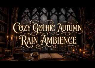  Cozy Gothic Autumn Rain Ambience Haunting Piano Violin Ethereal Dark Academia Soundscape