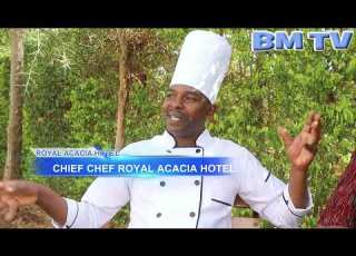  ROYAL ACACIA HOTEL CHEF GEORGE MWIKA AND MANAGER AMOS NJAU DELIGHT A SATISFIED CLIENT