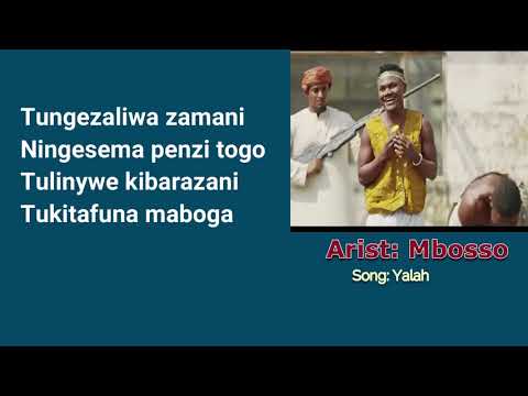 Mbosso Yalah Lyrics