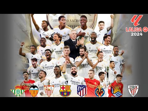 ريال مدريد طريق المرينغي نحو لقب الليغا الإسبانية 2024 جميع الاهداف تعليق عربي HD