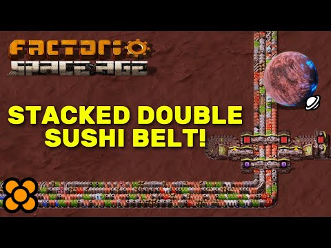 Massive Production On Fulgora Stacked Double Sushi Belt Factorio Guide Tutorial