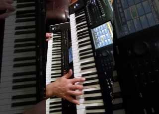 تقاسيم أكورديون للسميعه المحترفين فقط سلم مقام النهاوند من نغمة دو