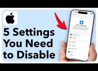 5 IPhone Settings You Need To TURN OFF Right Now