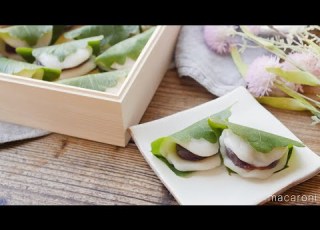  和菓子のレシピ 柏餅 レンジ使用
