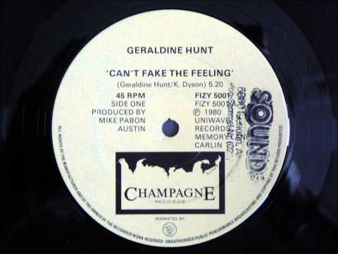 Geraldine Hunt Can T Fake The Feeling Original 12 Inch Version 1980