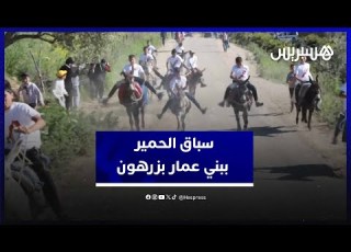 سباق الحمير يشعل الحماس في بني عمار زرهون نواحي مكناس
