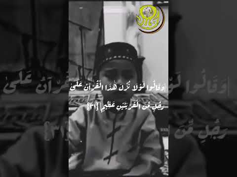 رفعنا الله بالقرآن وجعله ربيع قلوبنا صوت ملائكي وشجي لهذا الطفل