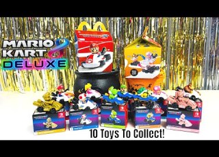  MarioKart 8 Deluxe McDonald S Happy Meal Collection 10 Toys Including 2 Gold