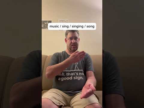 ASL Sign For Music Sing Singing Song Learn ASL