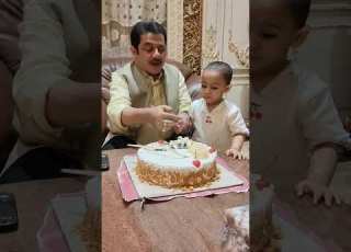 Bzzameerahmedkhan Birthday With Grand Daughter