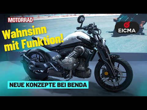 Benda Auf Der EICMA 2025 Reihensechser Hybrid Boxer Verrückte Gabel Lösungen