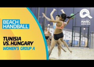 Beach Handball Tunisia Vs Hungary Women S Group A Match ANOC World Beach Games Qatar 2019