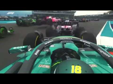 Lance Stroll Onboard Race Start F1 2025 Miami
