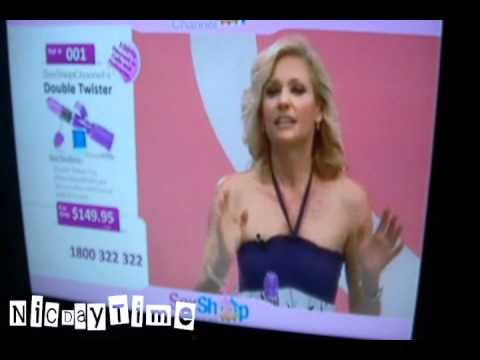 Chick Playing With Dildo On Tv HD