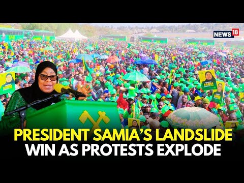 President Samia Suluhu Wins Landslide Amid Protests Tanzania Election 2025 Turns Chaotic