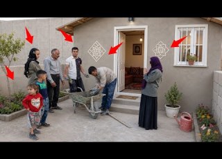 The Cement Work On The House Is Finished Betul Is Very Happy With This Beautiful Change