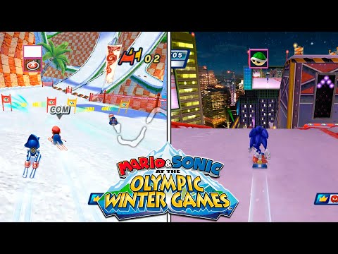 Mario Sonic At The Olympic Winter Games All Dream Events Dolphin Emulator