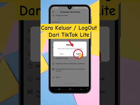 Cara Keluar Dari TikTok Lite Cara LogOut TikTok Lite Logouttiktoklite Keluartiktoklite