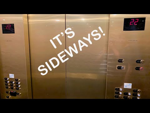 Epic INCLINE Funicular OTIS Elevator And Steps At The Luxor Las Vegas NV