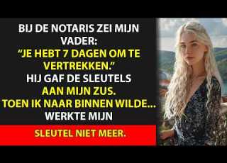  Bij De Notaris Zei Mijn Vader Je Hebt 7 Dagen Om Te Vertrekken En Gaf Hij De Sleutels Aan Mi