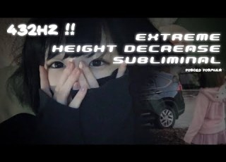  432hz EXTREME HEIGHT DECREASE SUBLIMINAL FORCED FORMULA MINI BOOSTER