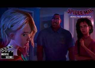  Gwen Talks To Miles Parents 1080p Spider Man Across The Spider Verse Movie Scene