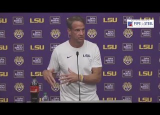 WATCH LSU Football Coach Kiffin On Spring Practice Week 5
