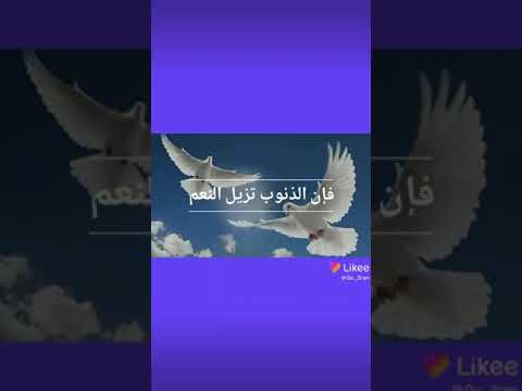 نشيد اذا كنت في نعمة فرعاها فإن الذنوب تزيل النعم نشيد اذا كنت في نعمة فرعاها فإن الذنوب تزيل النعم