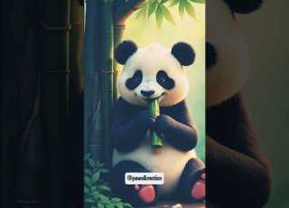 Panda S Bamboo Snack Time Is Too Cute For Words Paws Motion Pandapic Giantpanda Pandabear