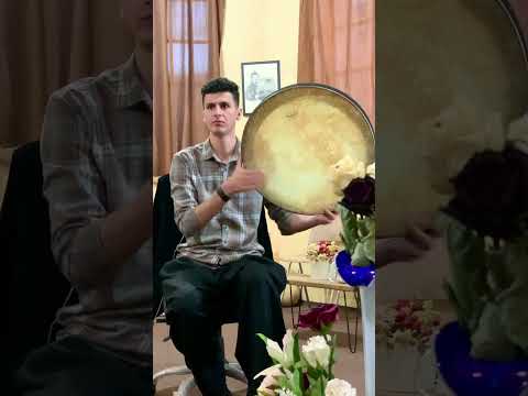 اجرای دو تکنیک سنگین دف نوازی 1 ضربات تم و بک در چپ متوالی ۲ ریز و ریتم جفت دوبل