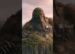  AI Generated Blockbuster Scene The Forest Of Giants Awakens Sora 2