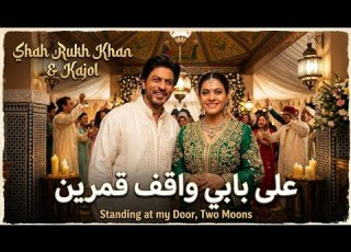 على بابي واقف قمرين النسخة الهندية ستايل Shah Rukh Khan Kajol